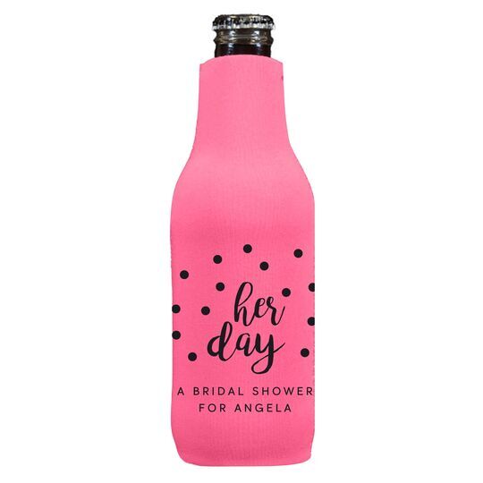Confetti Dots Her Day Bottle Huggers